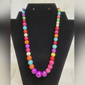 Vintage Rainbow Statement Necklace